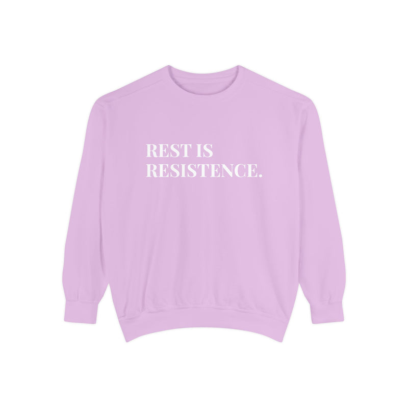 Rest is Resistance - Soft Crewneck Sweatshirt