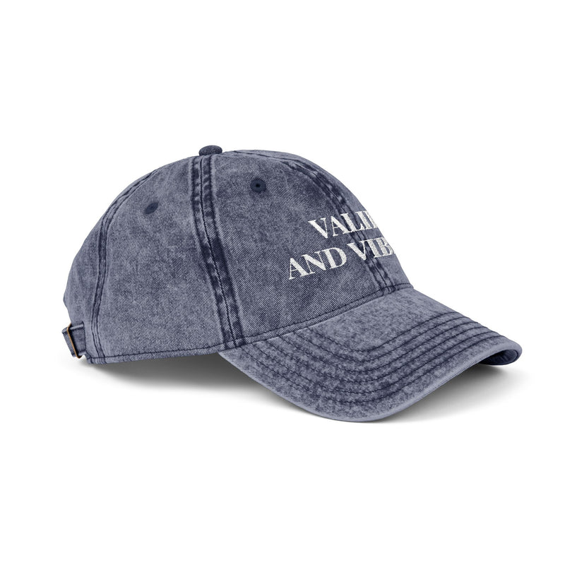Valid and Vibing - Embroidered Vintage Hat