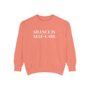 Silence is Self-Care - Soft Crewneck Sweatshirt