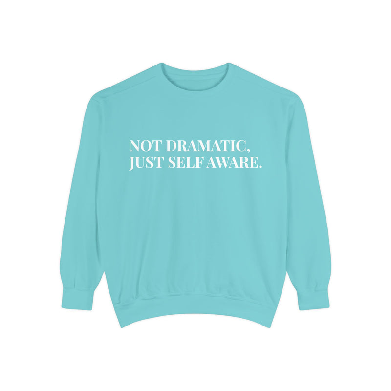 Not Dramatic, Just Self Aware - Soft Crewneck Sweatshirt