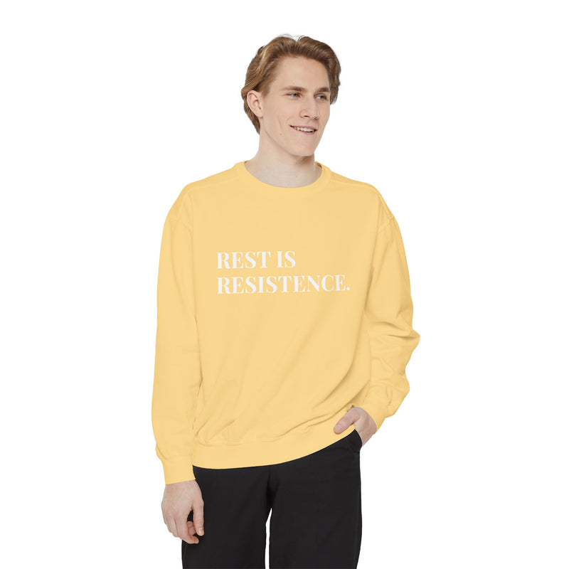 Rest is Resistance - Soft Crewneck Sweatshirt