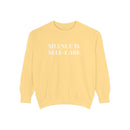 Silence is Self-Care - Soft Crewneck Sweatshirt