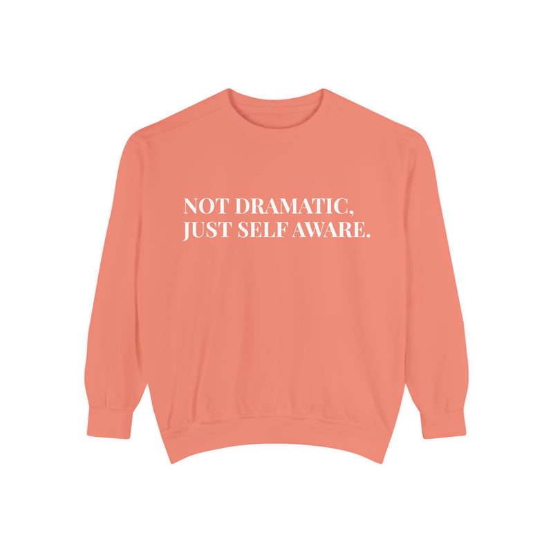 Not Dramatic, Just Self Aware - Soft Crewneck Sweatshirt