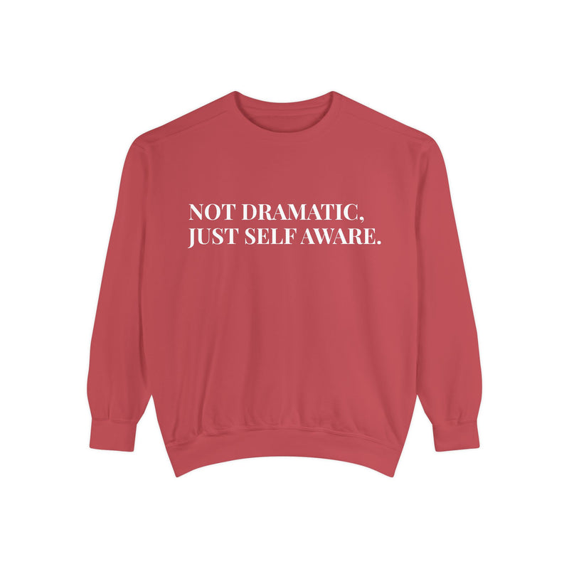 Not Dramatic, Just Self Aware - Soft Crewneck Sweatshirt
