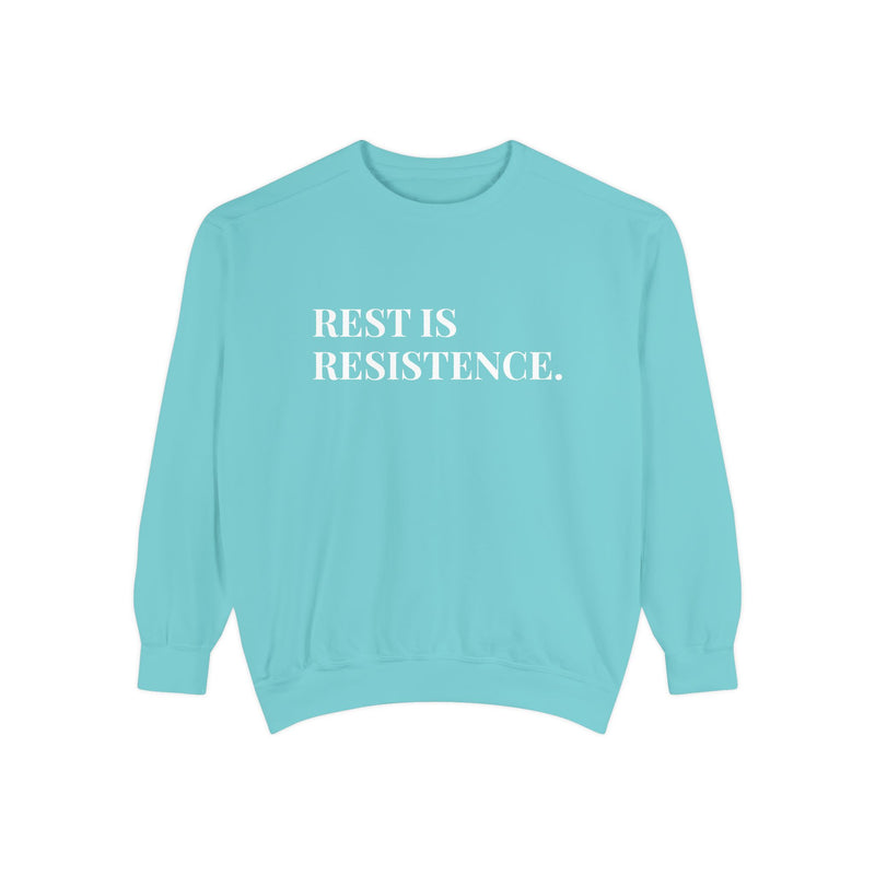 Rest is Resistance - Soft Crewneck Sweatshirt