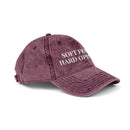 Soft Femme, Hard Opinions - Embroidered Vintage Hat