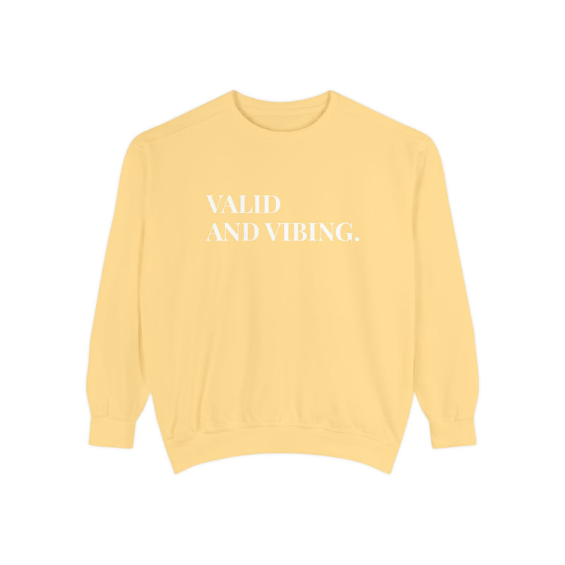 Valid and Vibing - Soft Crewneck Sweatshirt