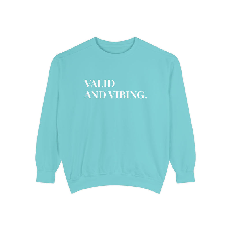 Valid and Vibing - Soft Crewneck Sweatshirt