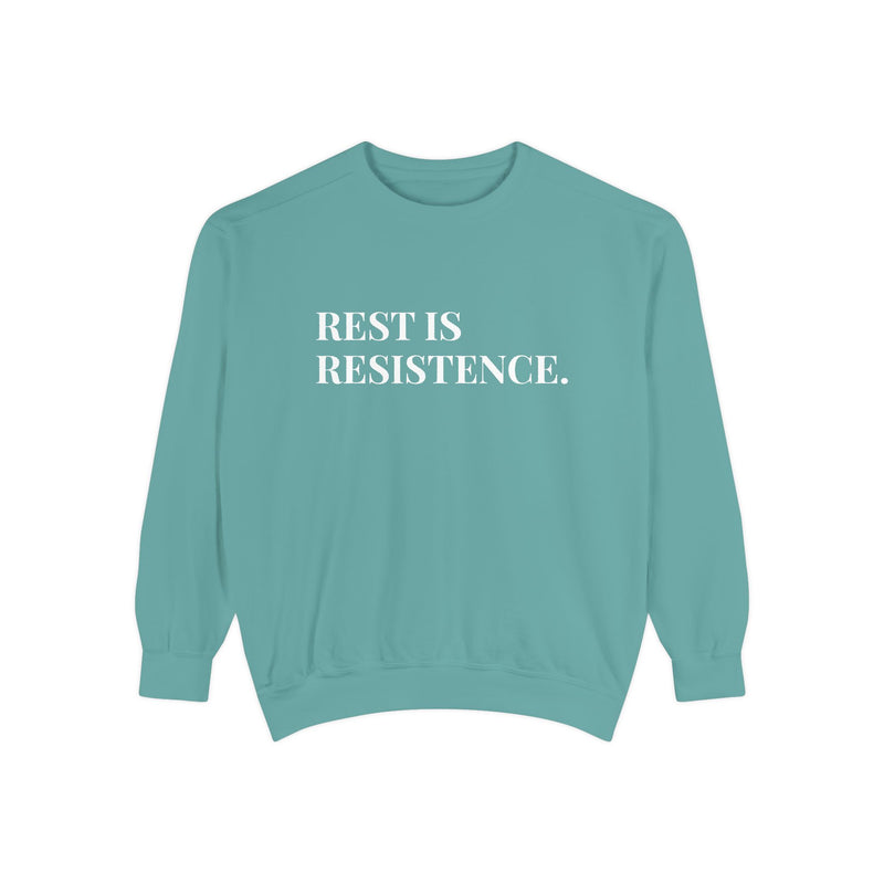 Rest is Resistance - Soft Crewneck Sweatshirt