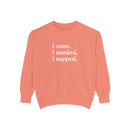 I came, I masked, I napped - Soft Crewneck Sweatshirt