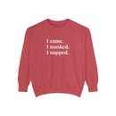 I came, I masked, I napped - Soft Crewneck Sweatshirt