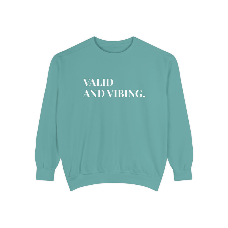 Valid and Vibing - Soft Crewneck Sweatshirt